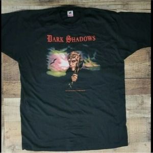Vintage 90s DARK SHADOWS Horror Movies Johny Deep Single Stitch Tshirt Size XL